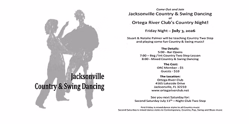 First Friday Country Night at Ortega River Club