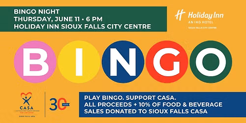 Bingo Night at Holiday Inn Sioux Falls-City Centre