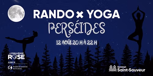 Yoga x Pers\u00e9ides - au profit de la SRC
