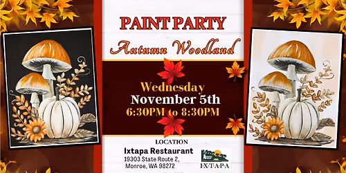 Autumn Woodland Paint Party