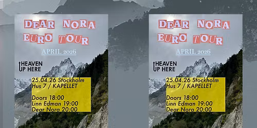 Dear Nora + Linn Edman | Kapellet