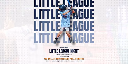 Little League Night at Taroko Sports - San Antonio