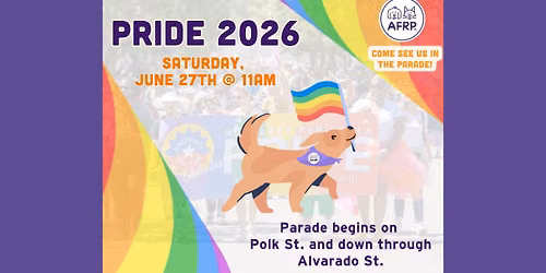 March in the Pride Parade with AFRP!
