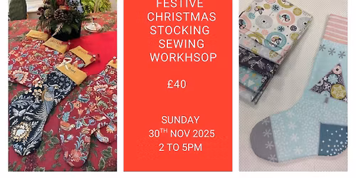 Christmas Stocking Sewing Workshop \u00a340