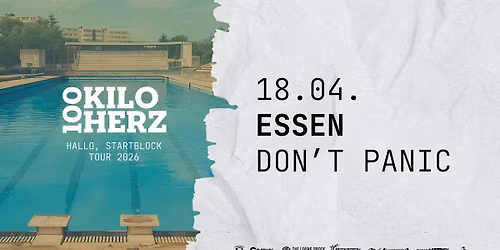 100 Kilo Herz - \u201eHallo, Startblock Tour 2026\u201c