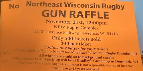 NE WI Rugby Gun Raffle Drawing