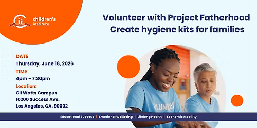 Volunteer with CII's Project Fatherhood Program