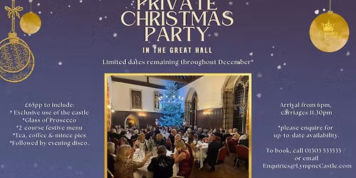 \ud83c\udf84 Host Your Christmas Party at Lympne Castle \ud83c\udf84