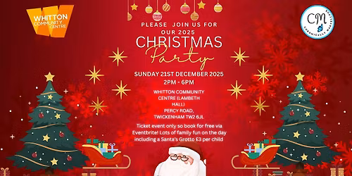 Free Family Community Christmas Party Event - Twickenham