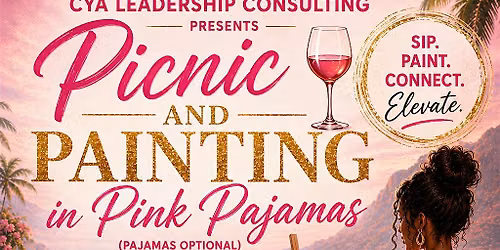 Picnic and Painting in Pink Pajamas