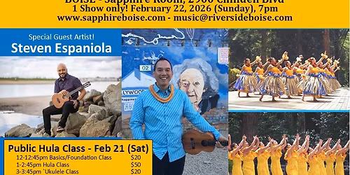Kawika Alfiche, Steven Espaniola and H\u0101lau o Keikiali`i return to Boise, Idaho!