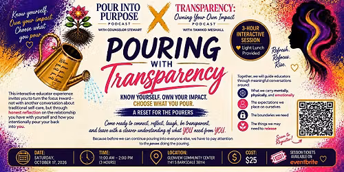 Pour Into Purpose Meets Transparency