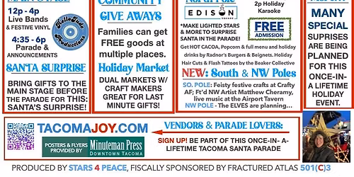 TACOMA SANTA PARADE - OUR SANTA'S FINALE W\/ SOMETHING FOR ALL