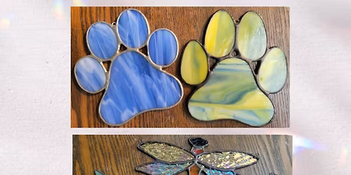 FULL - Beginner Stained Glass Workshop (paw | hummingbird | dragonfly)