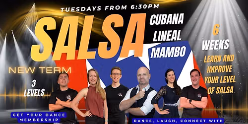 Salsa Cubana, Lineal, Mambo Tuesdays from 6:30pm JRDA