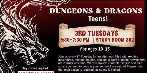 Dungeons & Dragons for Teens!