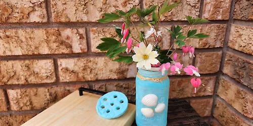 Air Dry Clay Intro: Flower Frog and Vase (Adults)