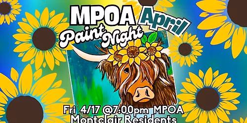 MPOA Paint Night - Montclair residents & guests only