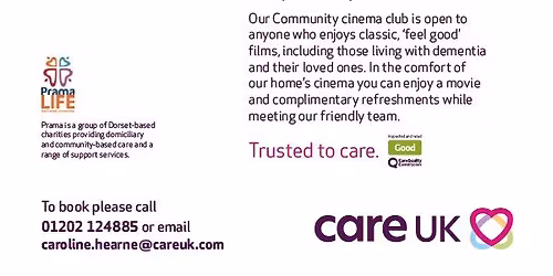 Community Cinema - Monthly Free event at The Potteries