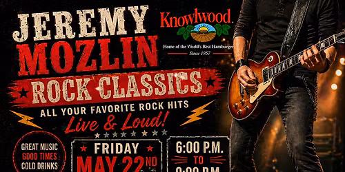 Live Music at Knowlwood with Jeremy Mozlin