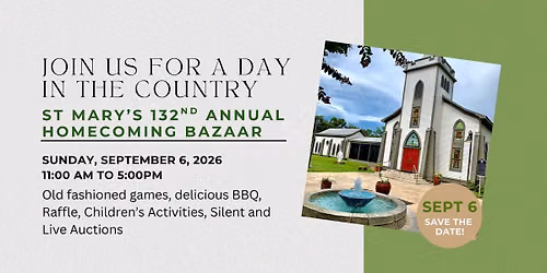 St. Mary's 132nd Annual Homecoming Bazaar