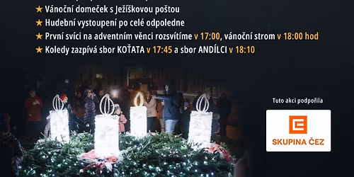 \ud83c\udf84Rozsv\u00edcen\u00ed strome\u010dku a ob\u0159\u00edho adventn\u00edho v\u011bnce