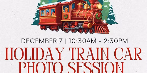 Holiday Train Car Photo Shoot