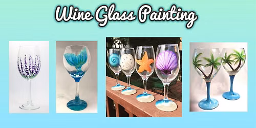 Wine Glass Painting at Juice Wine Bar