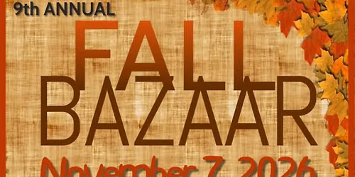 9th Annual Fall Bazaar
