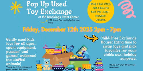 Brookings Pop Up Toy Exchange