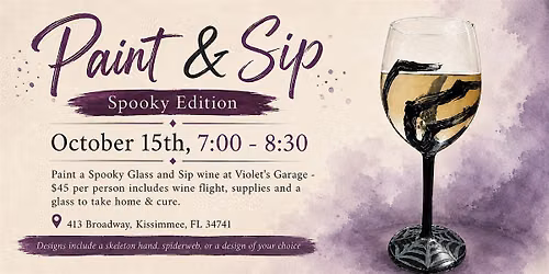 Paint &  Sip - Spooky Edition