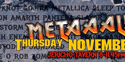 METAAAL!!! - OXFORD's METAL CLUB NIGHT! - NOV 27