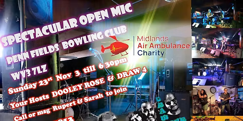 Big open mic Penn Fields Bowling Club