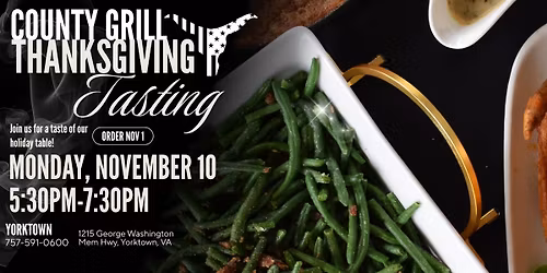 Thanksgiving Catering Tasting