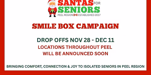 Santas for Seniors 2025 Smile Boxes