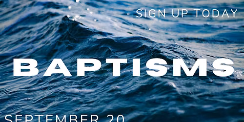 Baptism Sunday