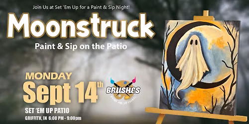 Moonstruck Paint and Sip on the Patio Night