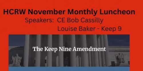 HCRW November Monthly Luncheon LOCATION CHANGE