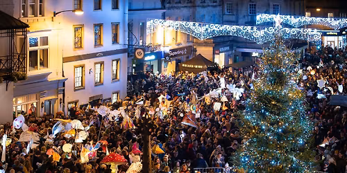 Frome Town Christmas Light Switch On - Lantern Parade
