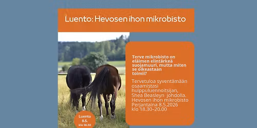Hevosen ihon mikrobisto