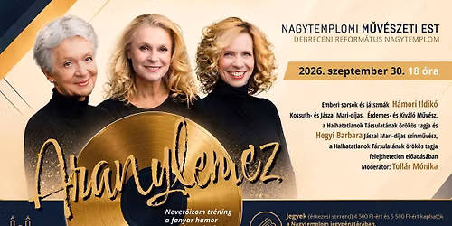 ARANYLEMEZ - k\u00e9pzeletsz\u00ednh\u00e1zi el\u0151ad\u00e1s
