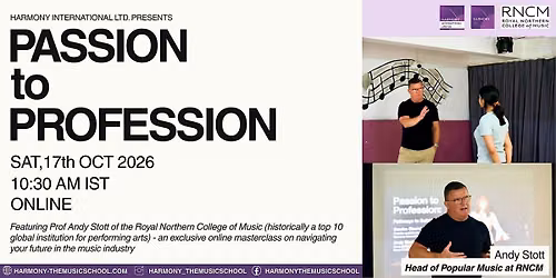 Passion to Profession; Building Your Music Career 2026
