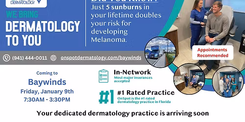 OnSpot Dermatology Bus at Baywinds