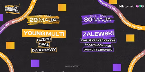 WAWA STUDENT FESTIWAL 2026 \/\/ Juwenalia AWF\/UKSW\/UWSB MERITO\/APO\u017b\/UC\/UTH