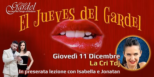El Jueves del Gardel \ud83d\udca511 dic.LA CRI Tdj \ud83d\udca520.15 laboratorio con Isabella e Jonatan