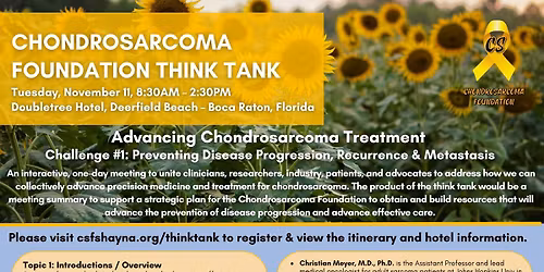 Chondrosarcoma Think Tank