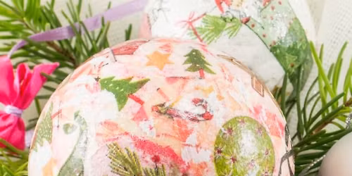 Make and Mingle: Collaged Ornaments