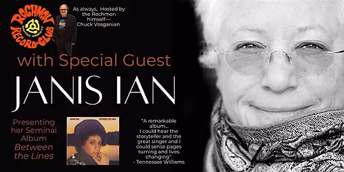 Rochmon Record Club Listening Party Featuring Janis Ian