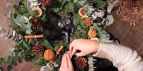 Christmas Door Wreath Making