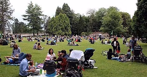 Gays Reading Books in the Park